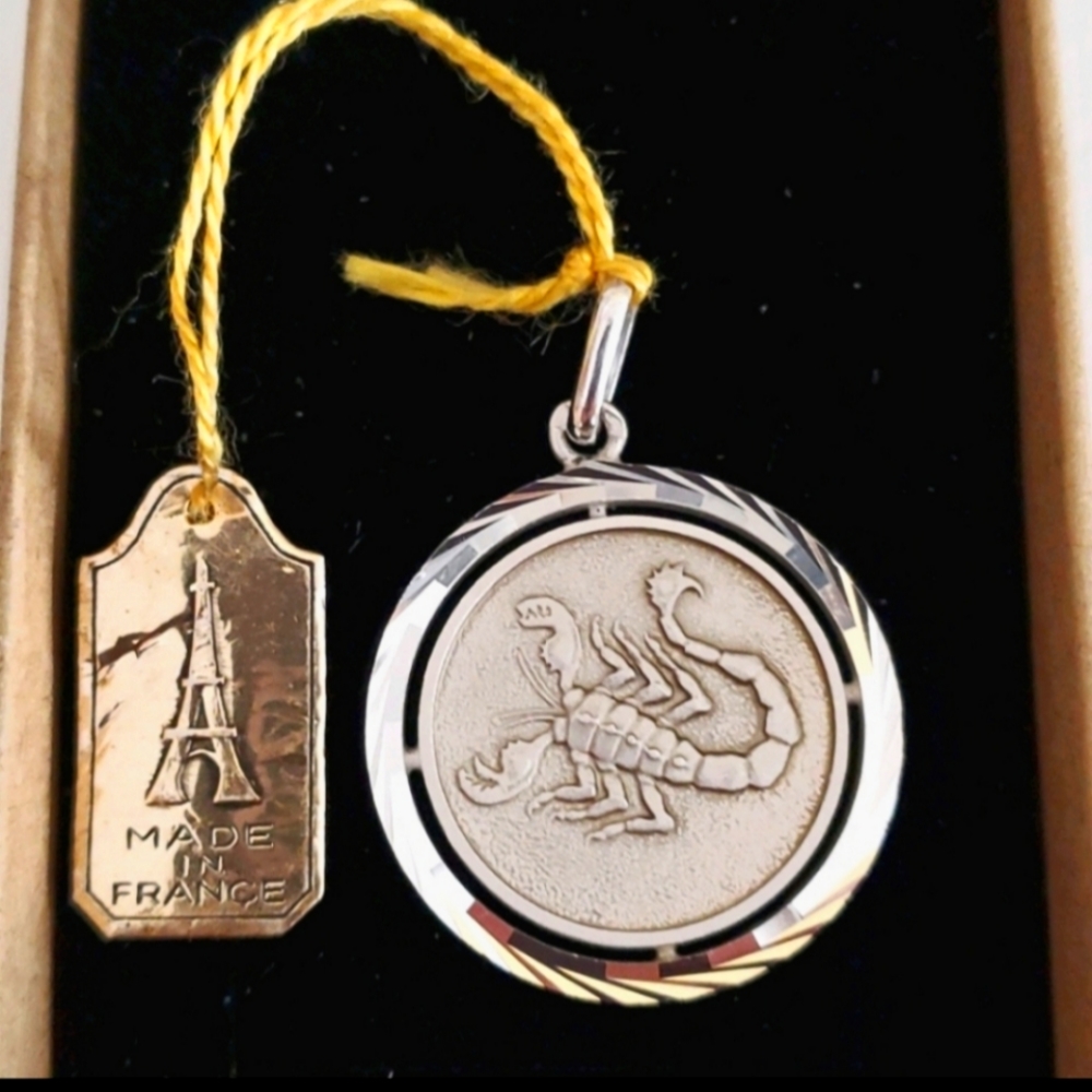 Scorpio Zodiac Silver Pendant